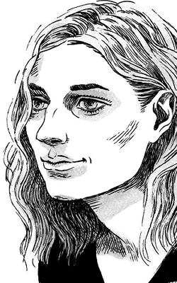 Ink portrait, Greta Gerwig as Frances Halloway - 2018