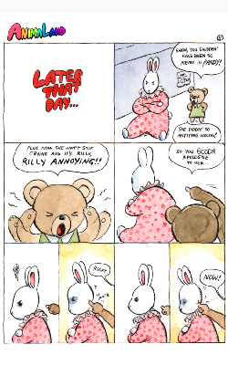 Page from 'Animaland: Forgivness' (Self published, 2023)