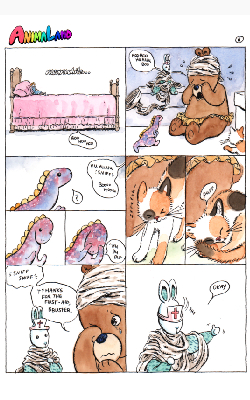 Page from 'Animaland: Forgivness' (Self published, 2023)
