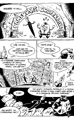 Cartoonist Cooperative intro comic (2023; Writer: Sloane Leong)