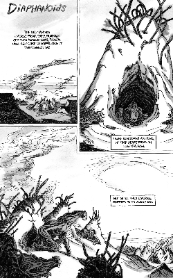 Page from <em>Diaphanoids</em> (Digital release, 2024; Writer: Hagai Palevsky)
