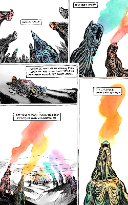 Page from <em>Diaphnaoids</em> (Digital release, 2024; Writer: Hagai Palevsky)